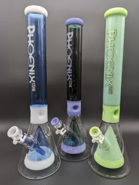 18 Phoenix Glass Beaker with Collins Pyramid Perc