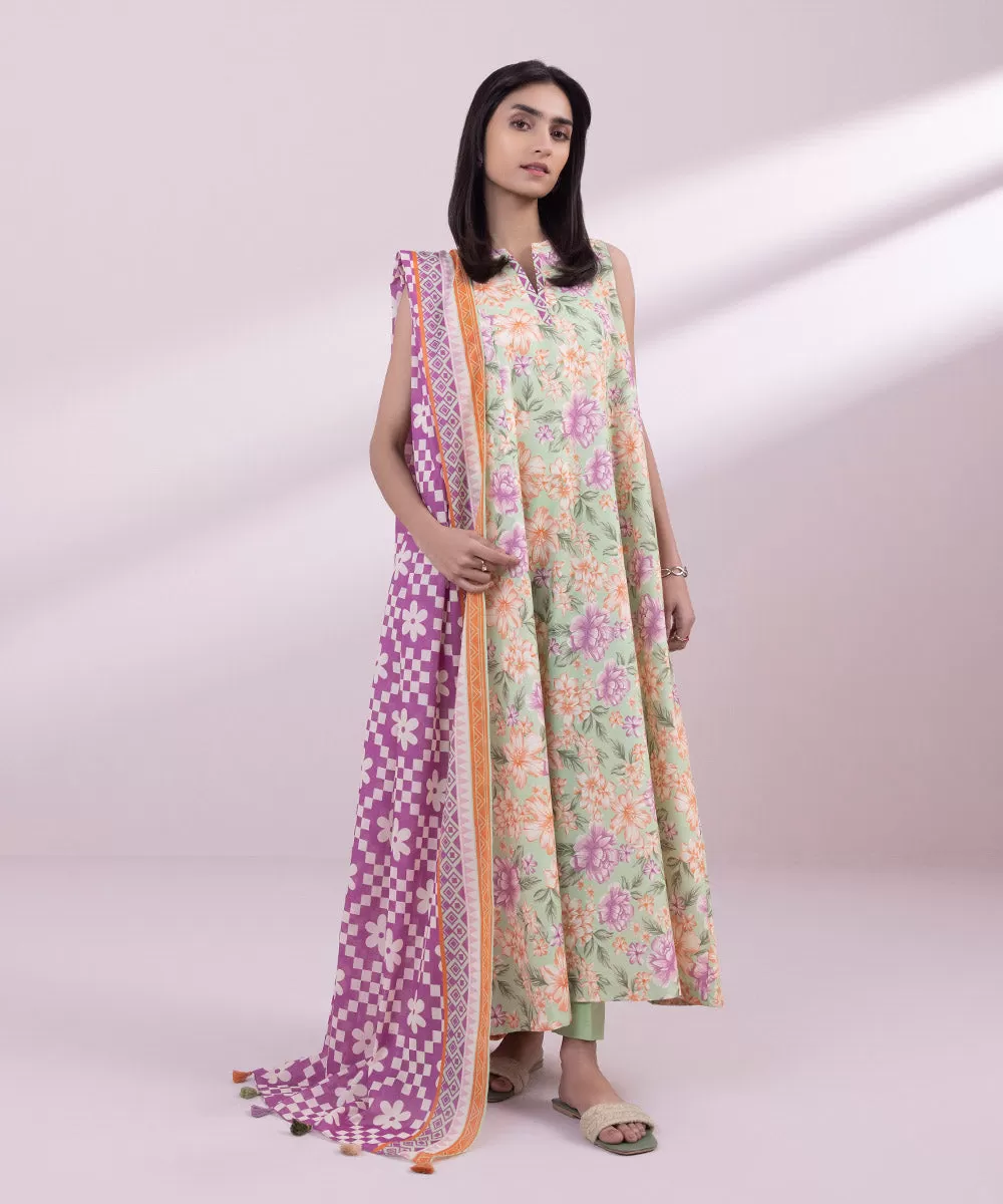 2 Piece - Printed Lawn Suit