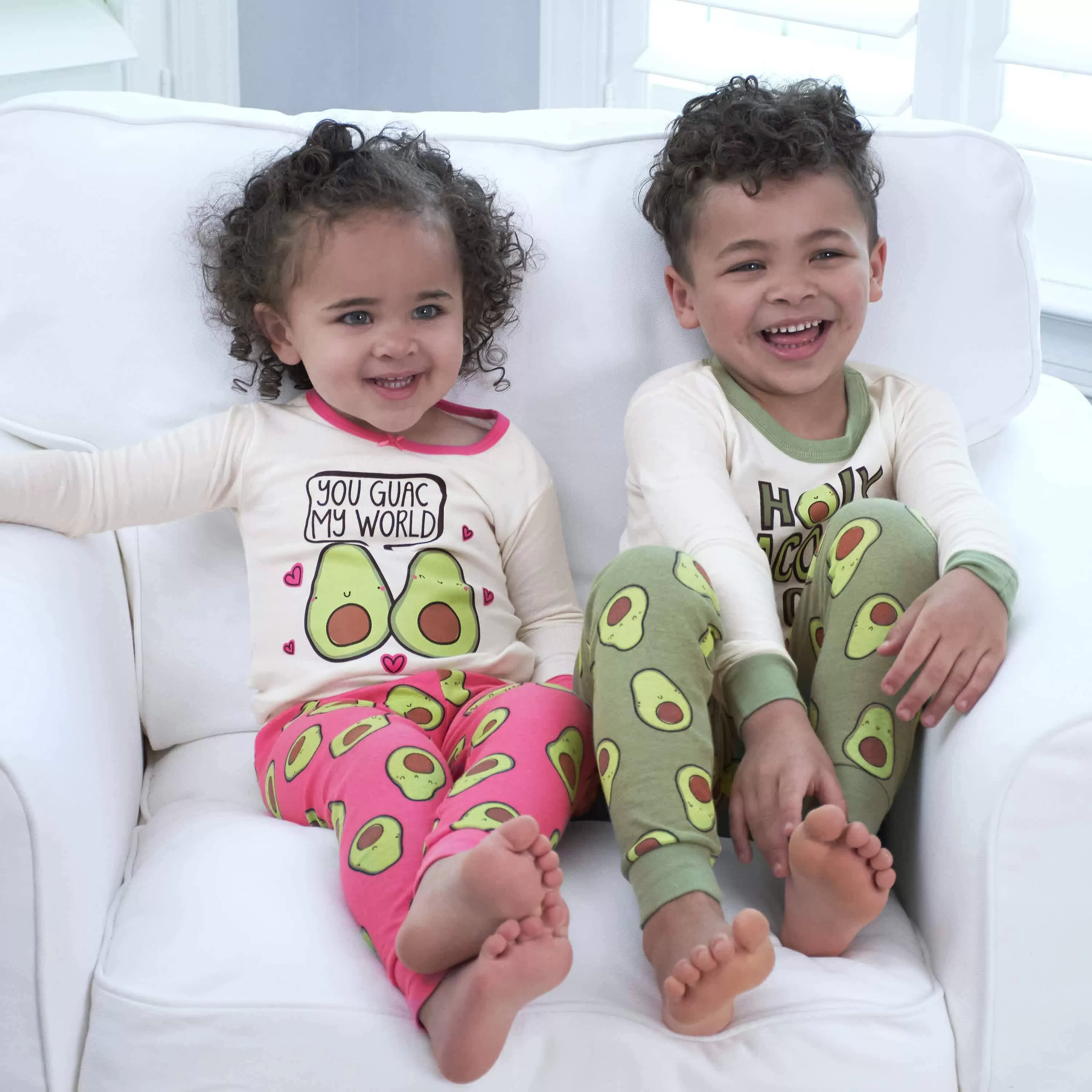 4-Piece Baby & Toddler Green Avocado Snug Fit Cotton Pajamas