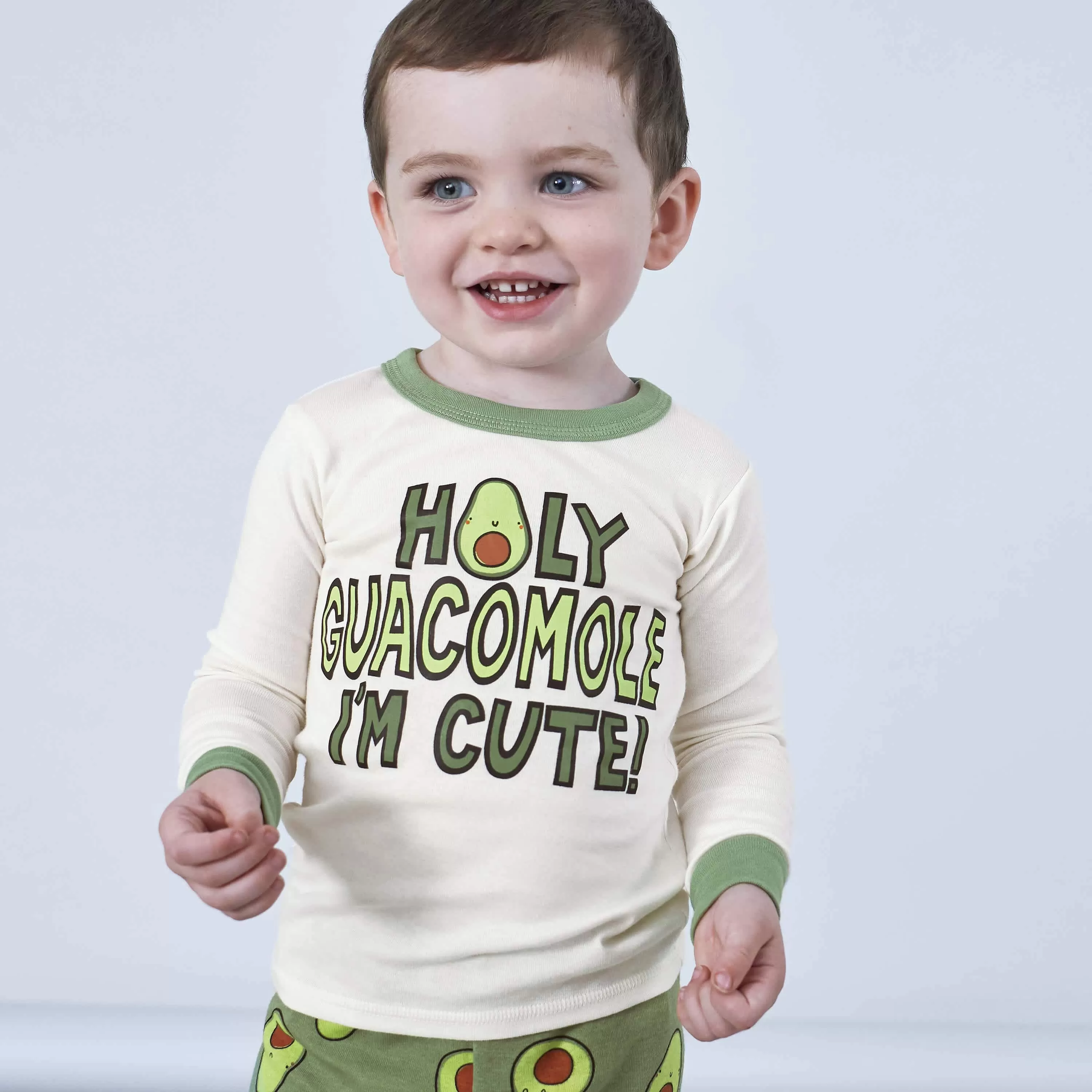 4-Piece Baby & Toddler Green Avocado Snug Fit Cotton Pajamas