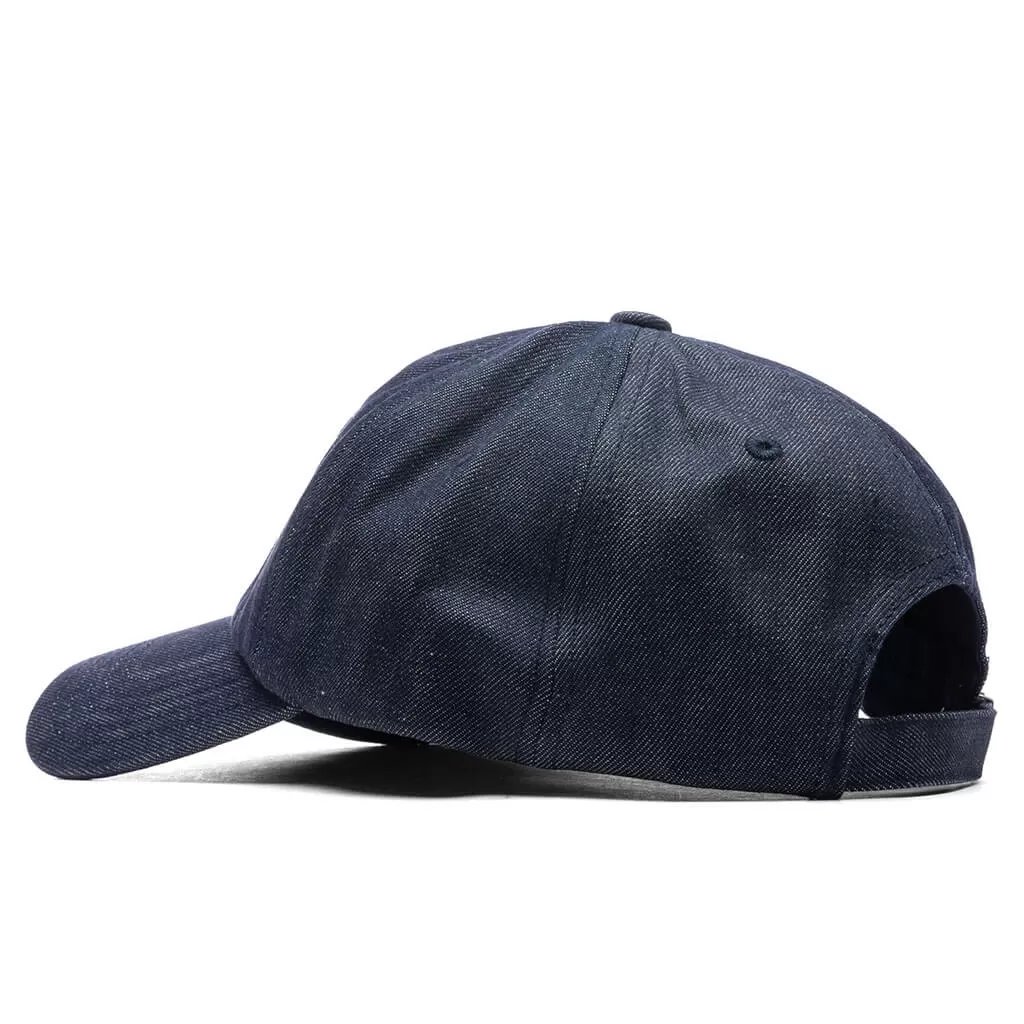 6 Panel Denim Cap - Indigo