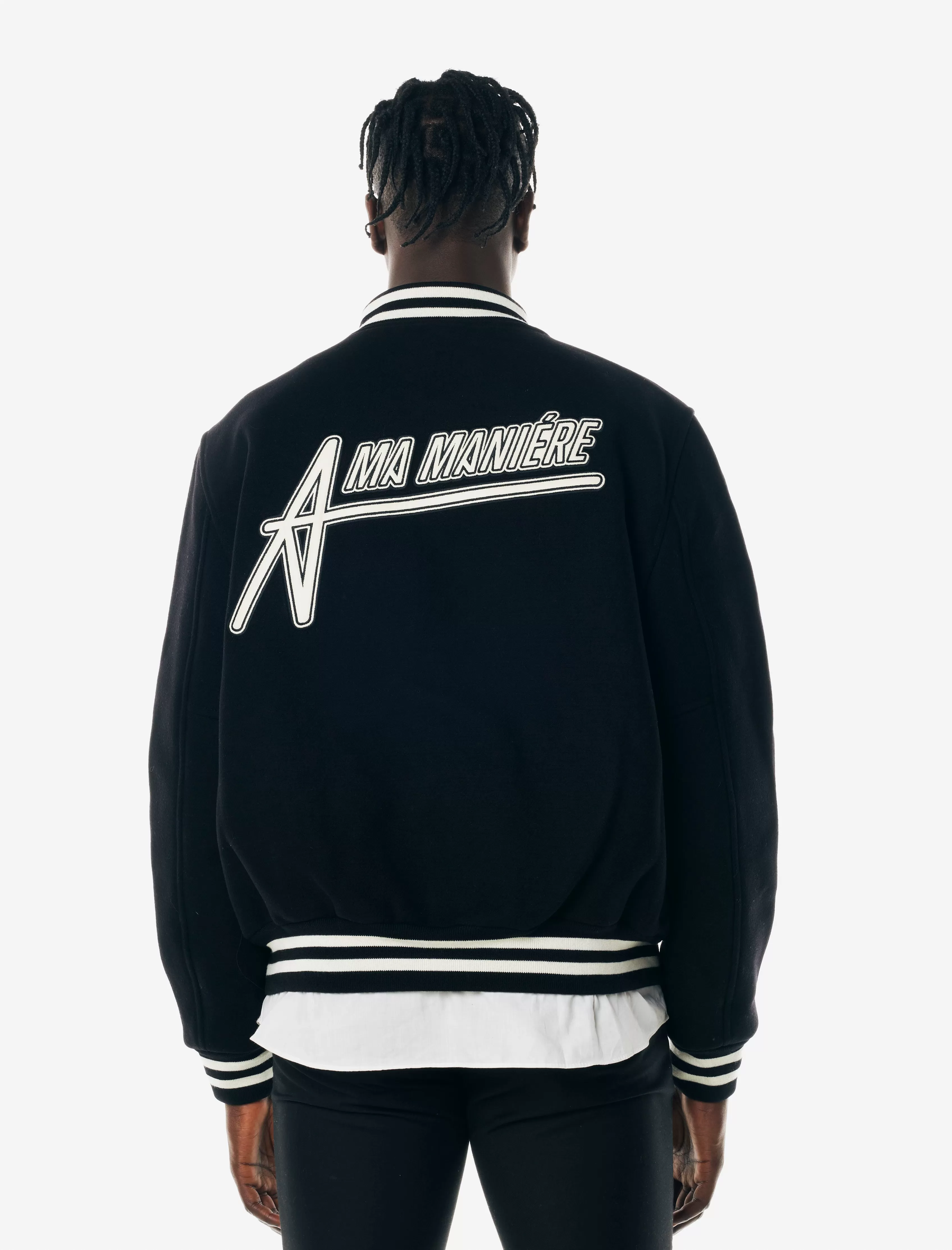 A MA MANIRE ANNIVERSARY VARSITY JACKET