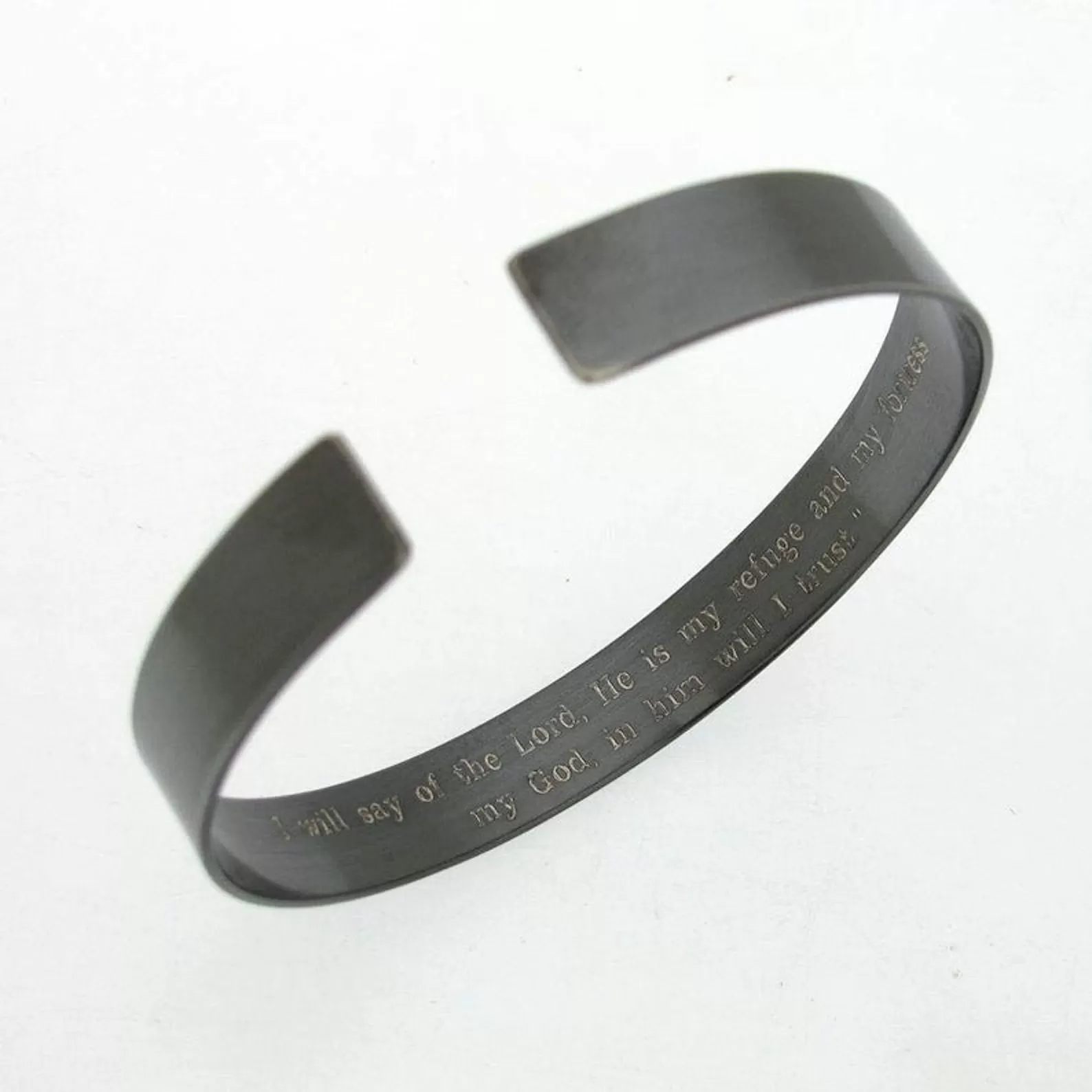 Antiqued Finish Cuff - Black Bracelet for Men