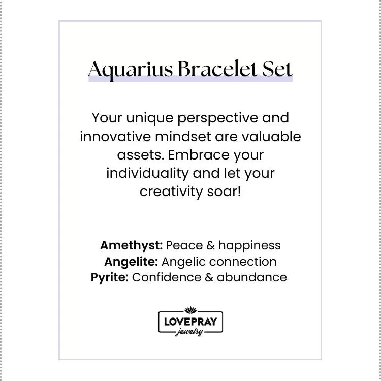 Aquarius Bracelet Set