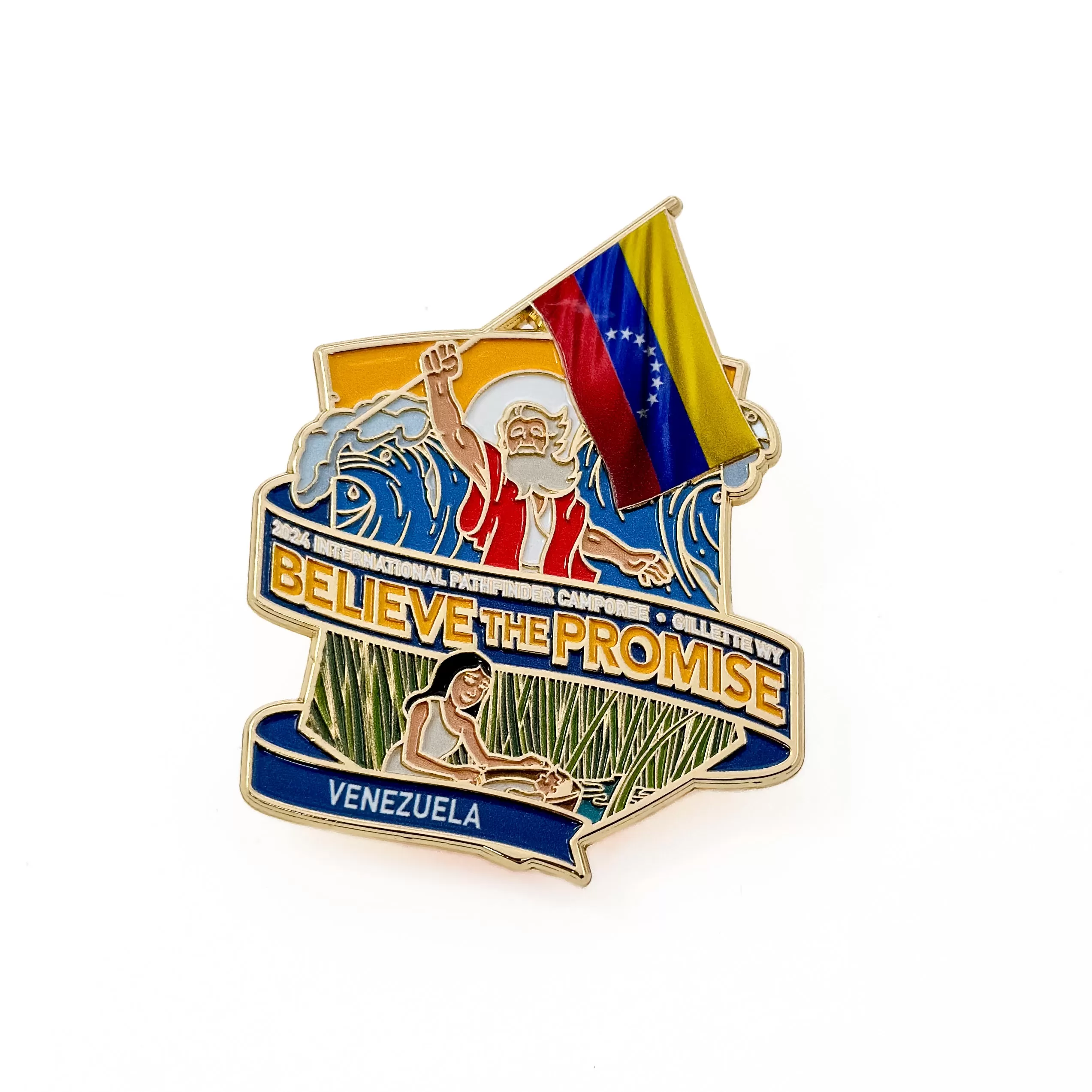 Believe the Promise 2024 Flag Pin (Venezuela)