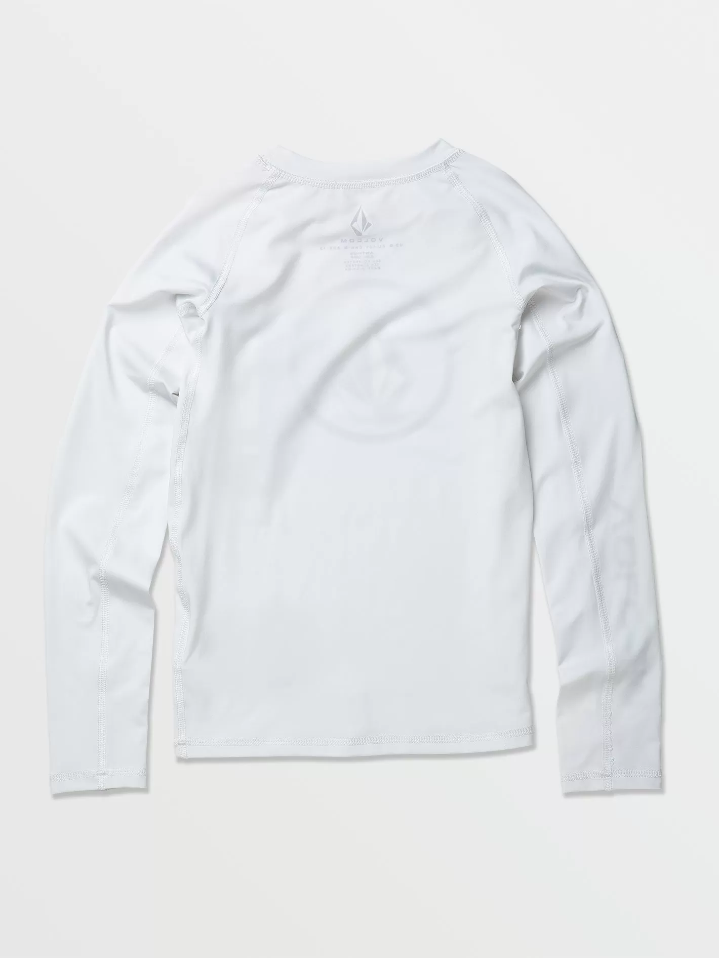 Big Boys Lido Solid Long Sleeve Rashguard - White