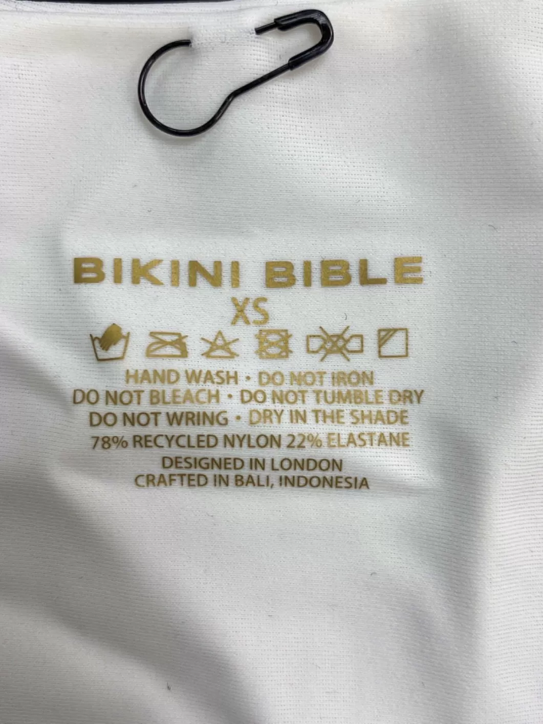 Bikini Bible White Bikini Swimwear Set UK XS/S