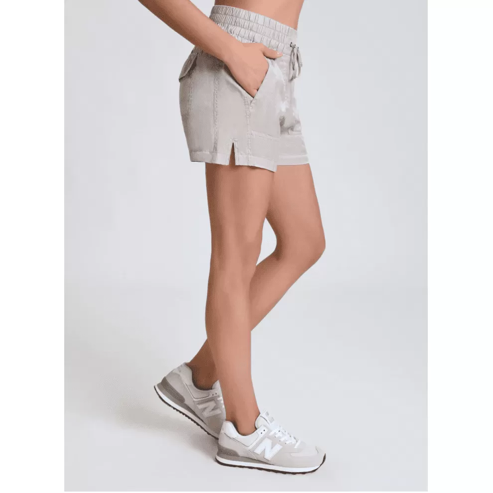 Blanc Noir Phoenix Tencel Shorts in Clay