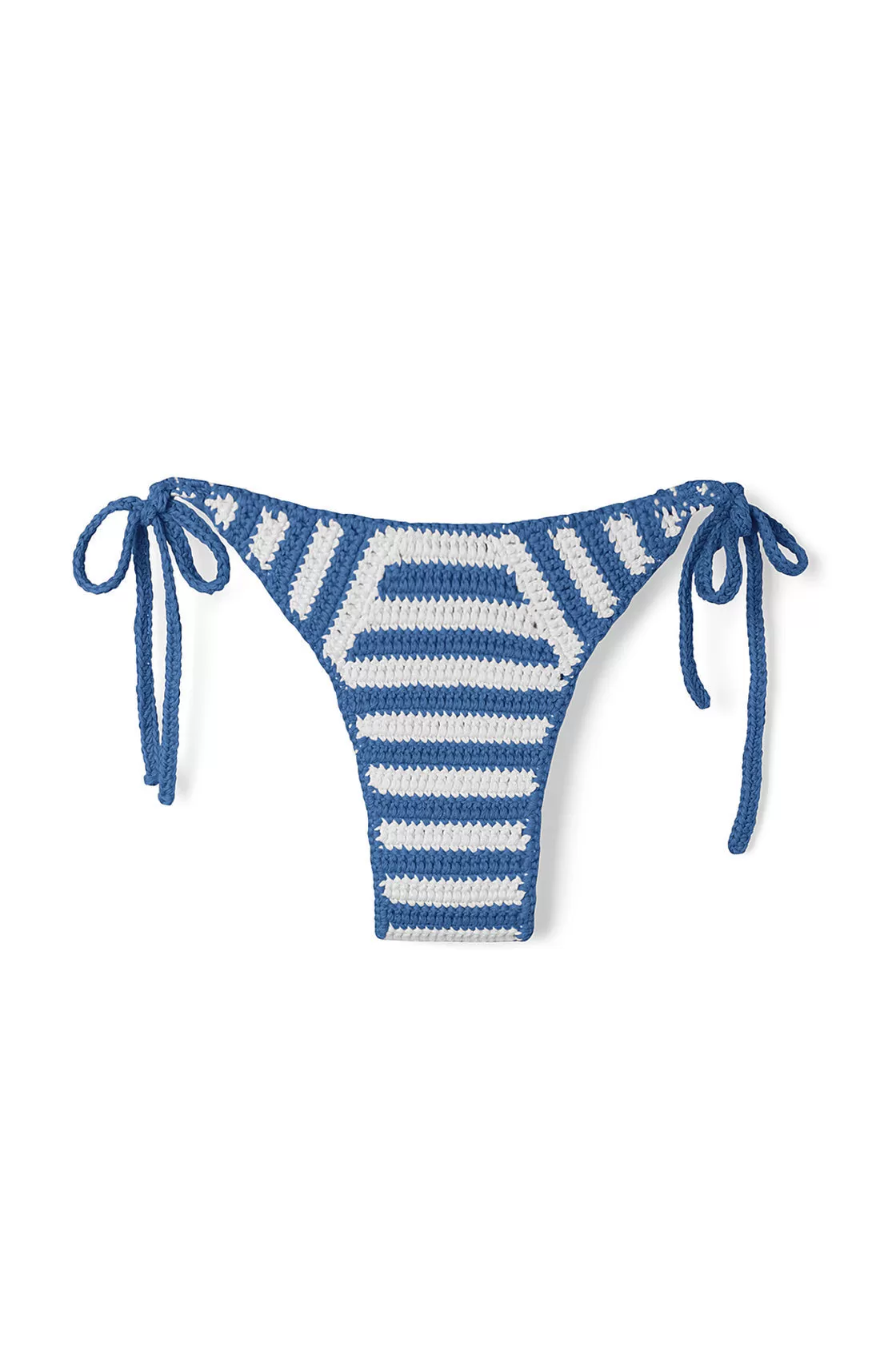 Blue Stripe Crochet Brief