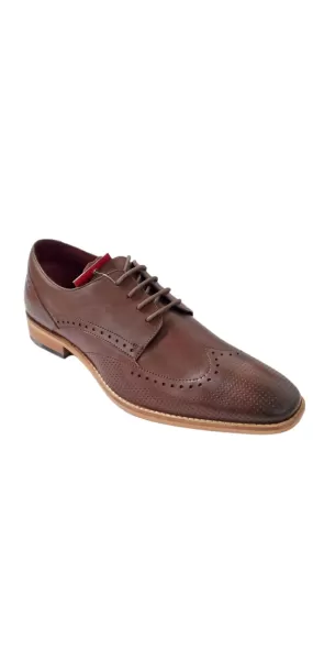 Cavani Rome Men's Brown Leather Shoes