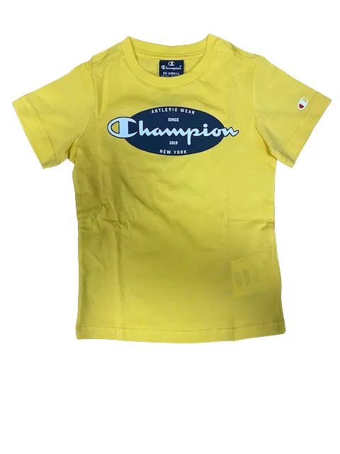 Champion boy's outfit Legacy Graphic T-shirt   Bermuda 306314 YS043 MIY yellow-blue