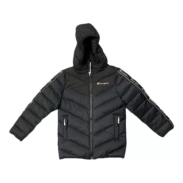 Champion hooded jacket for girls 404247 KK001 NBK black