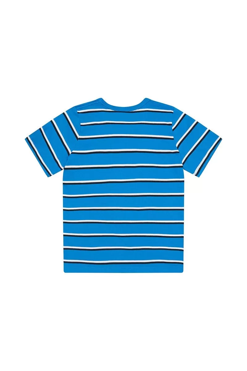 CHAMPION JUNIOR STRIPE BLUE TEE