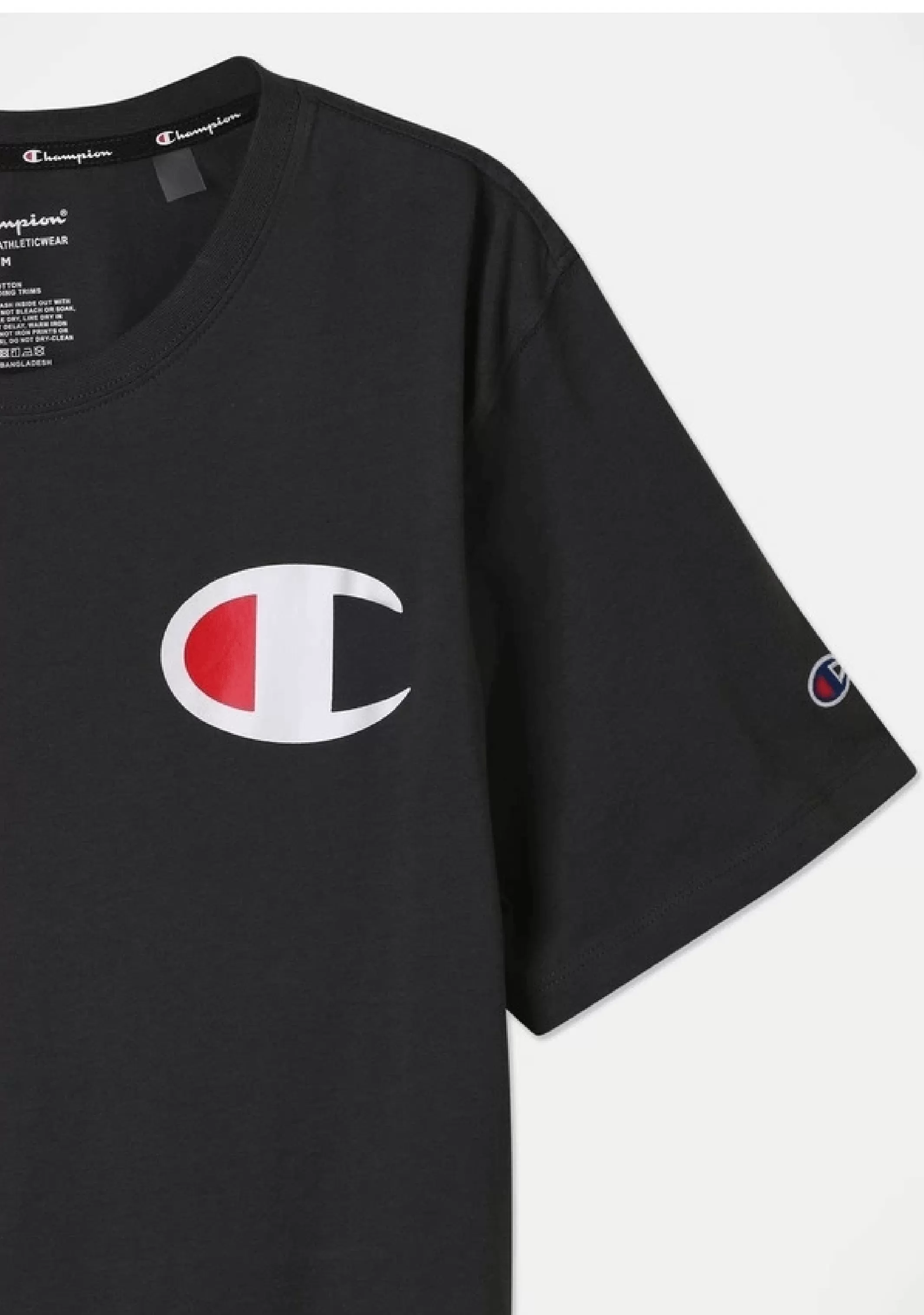 Champion Mens C Logo Short Sleeve Tee Granite Heather <br> AY68N A7B