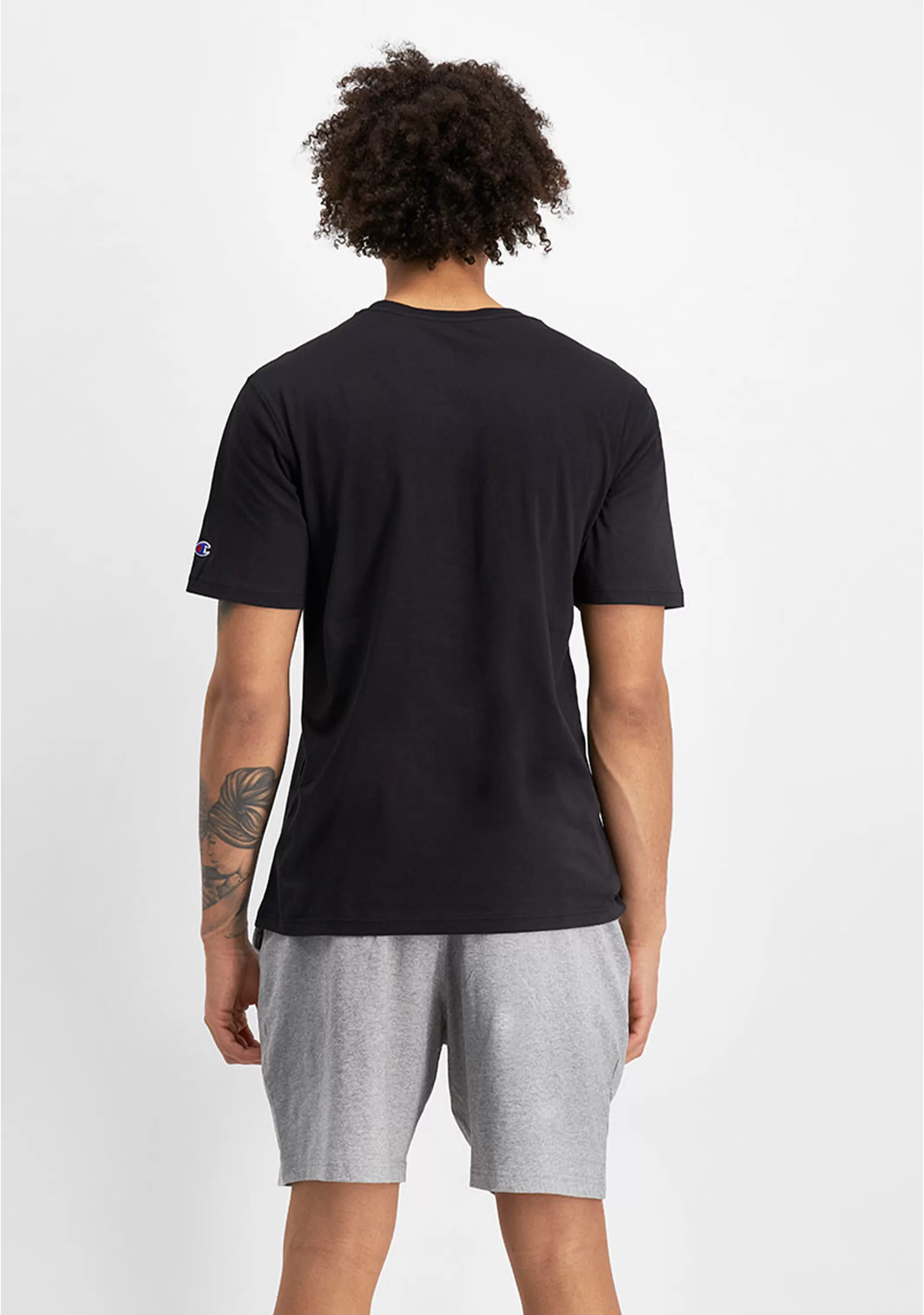 Champion Mens C Logo Tee Black <BR> AY68N BLK