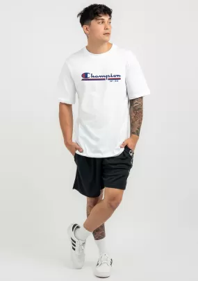 Champion Mens SPS Graphic Print Tee <BR> AUTJN WHT