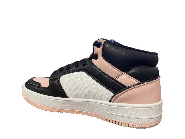 Champion Rebound 2.0 Mid S11471 KK001 black white pink women's high sneaker shoe