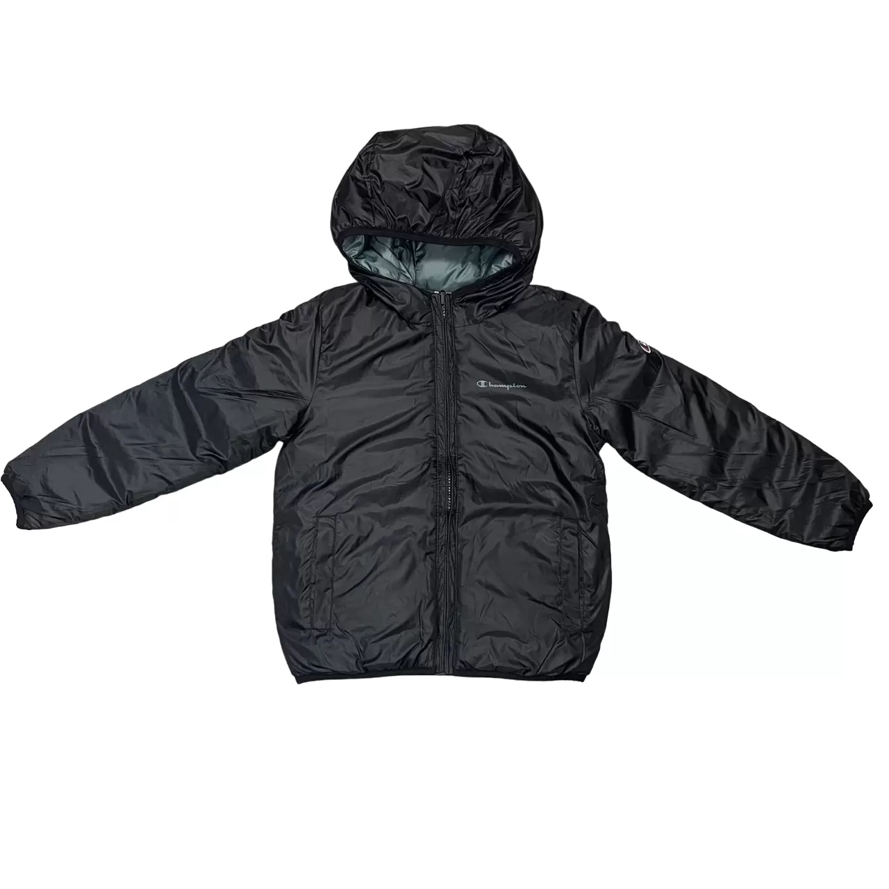 Champion Reversible hooded jacket 306570 NBK/BLG black-blue