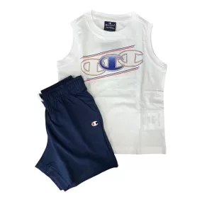 Champion Set junior 305988 WW001 WHT/BLU white-blue