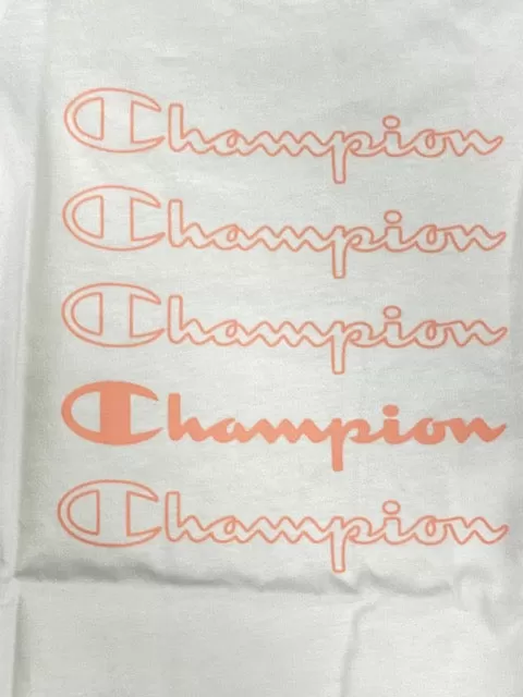 Champion short sleeve t-shirt for girls 404389 WW001 WHT white