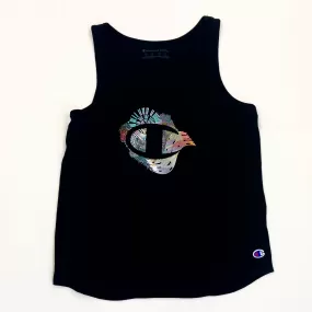 CHAMPION Tank Top Pattern Logo Women's Graphic T-Shirt