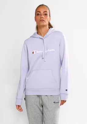 Champion Womens Script Logo Hoodie Lilac <br> CWG4N XMC