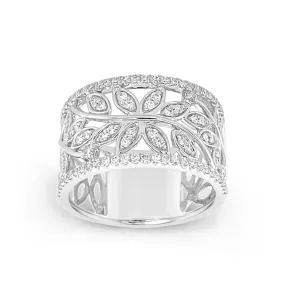 Clara by Martin Binder Leaf Motif Diamond Ring (0.52 ct. tw.)