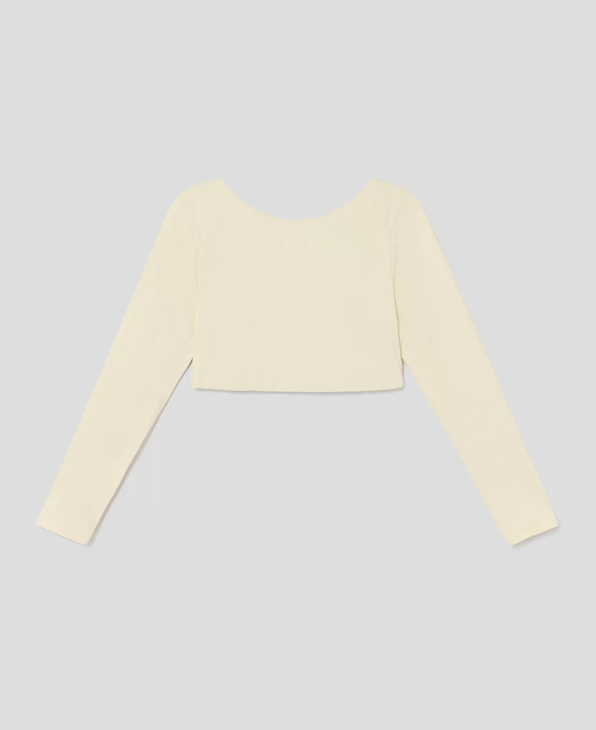 Core Crop Top Long Sleeve Avorio