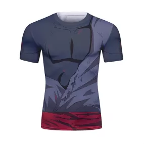 Dragon Ball Z 'Black | Battle Damaged' Short Sleeve Elite Rashguard