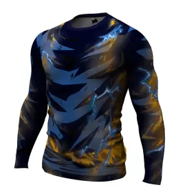 Dragon Ball Z Compression 'Battle Damaged Super Saiyan 2 | Goku' Premium Long Sleeve Rashguard