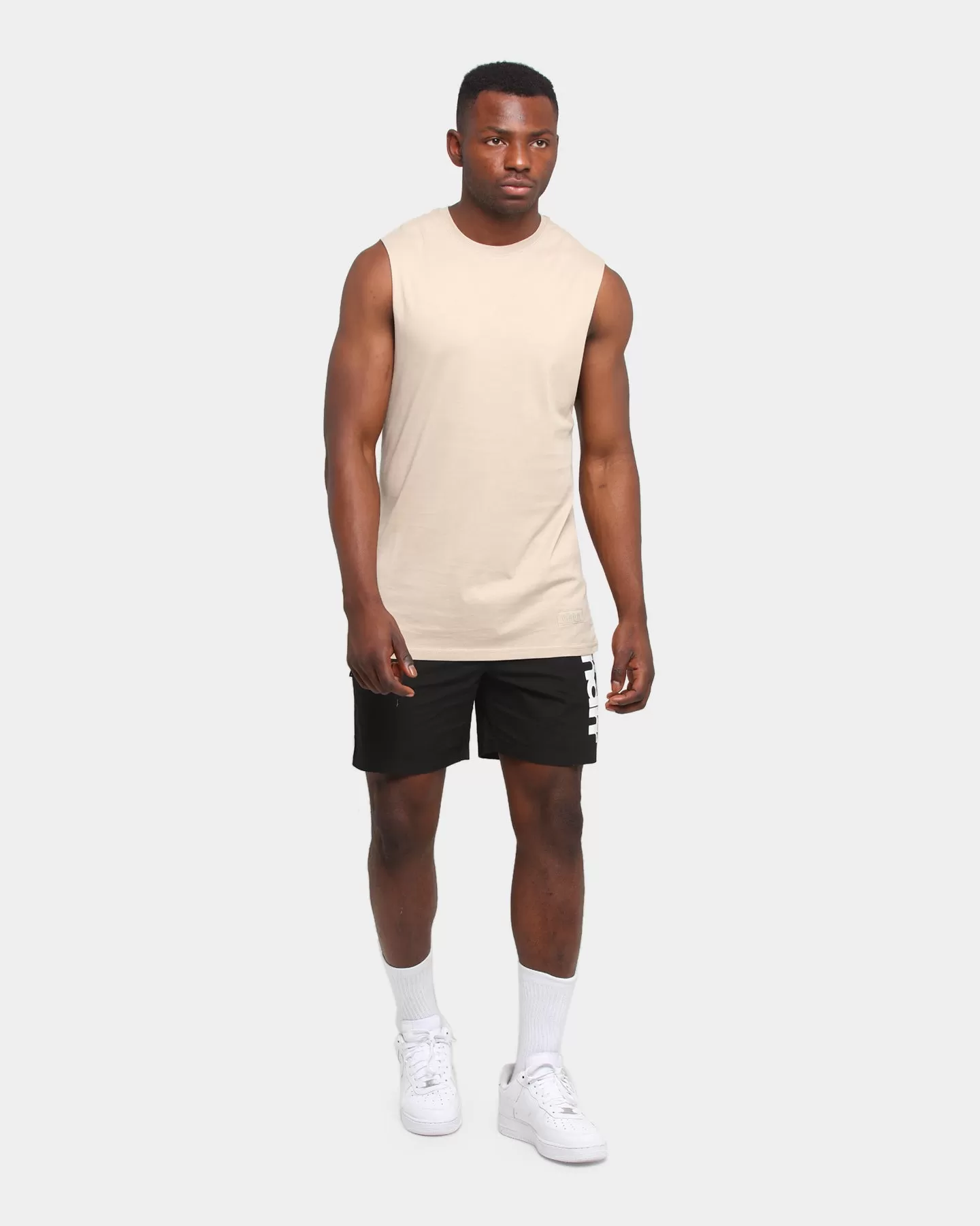 Elevn Clothing Co. Primitive Muscle T-Shirt Beige