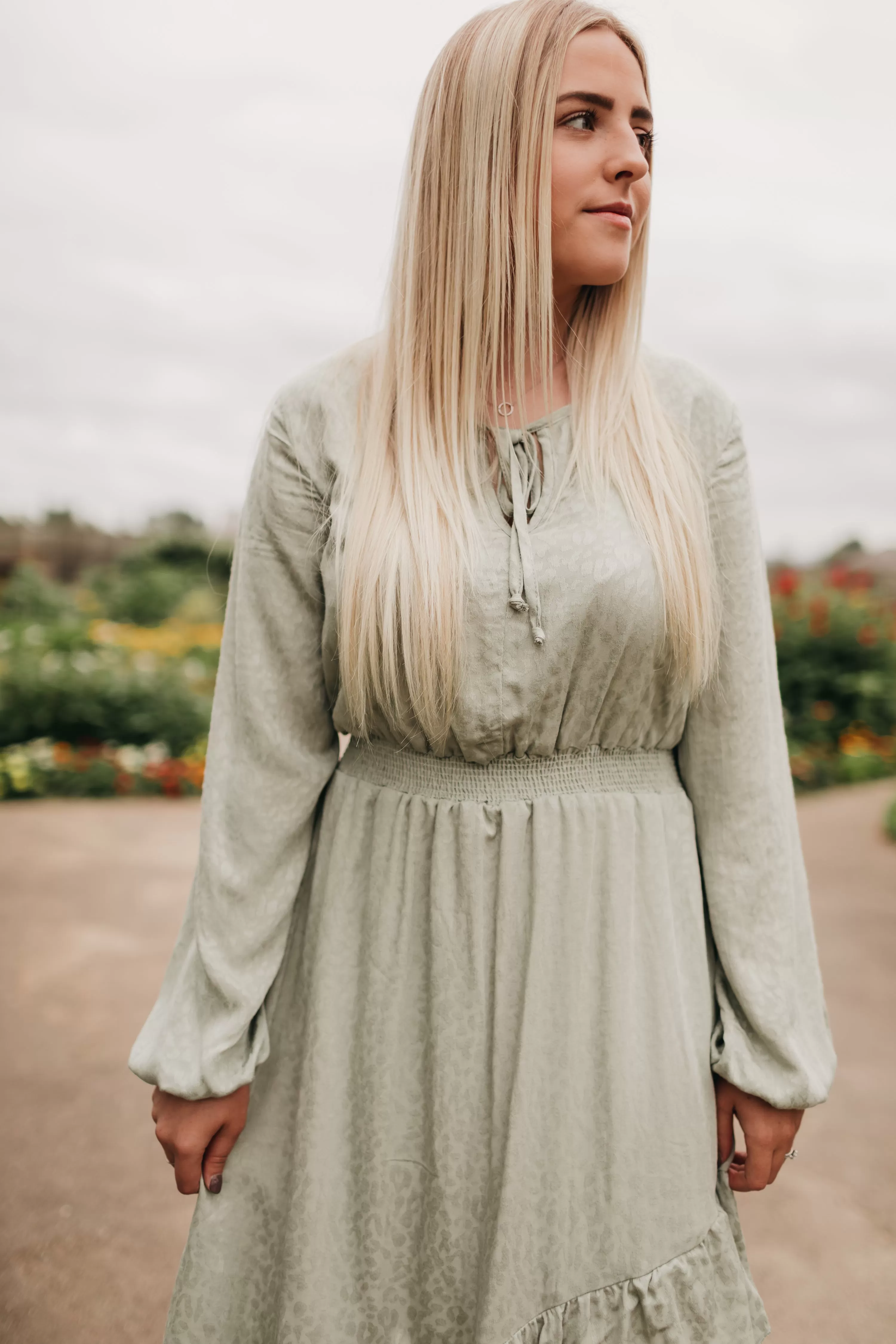 Elizabeth Dress in Sage