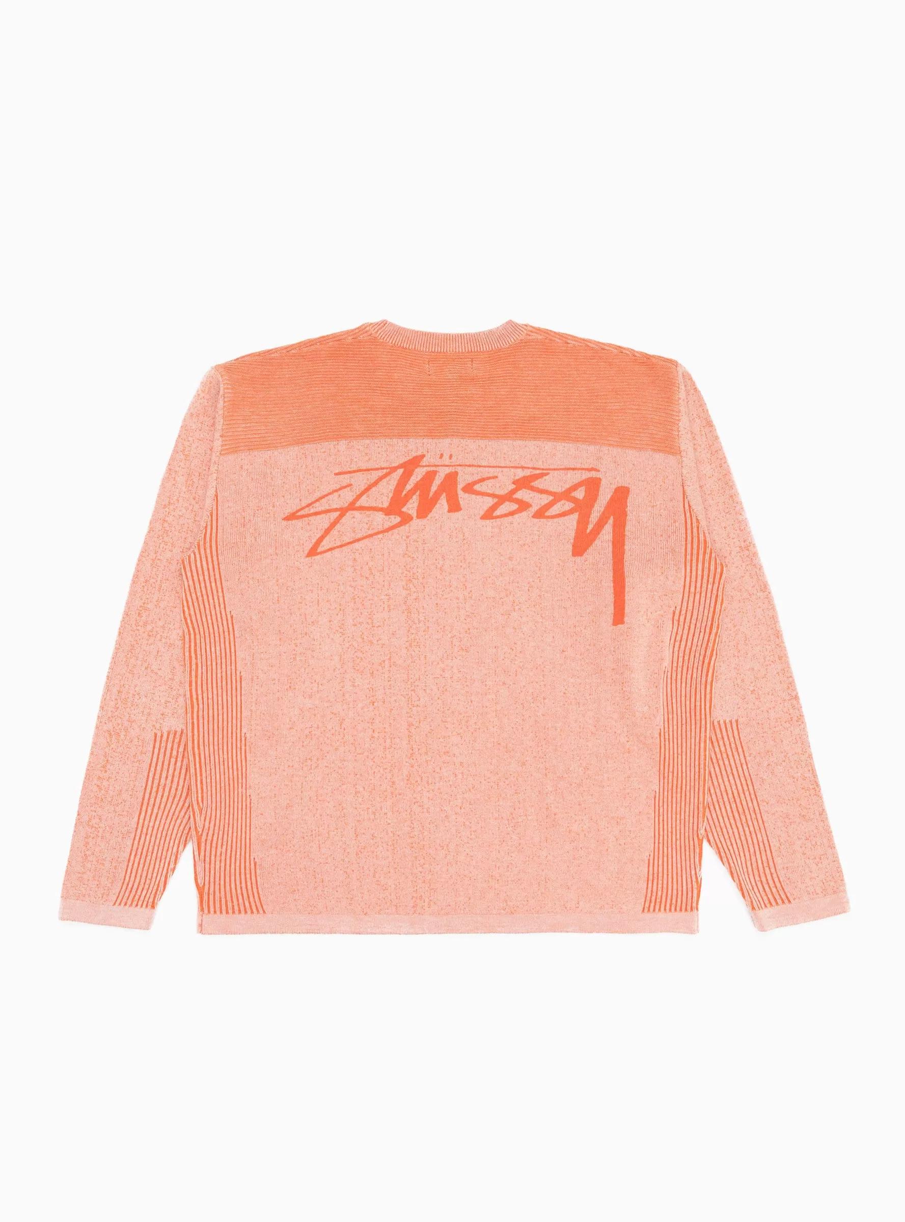 Engineered Panel Sweater Orange