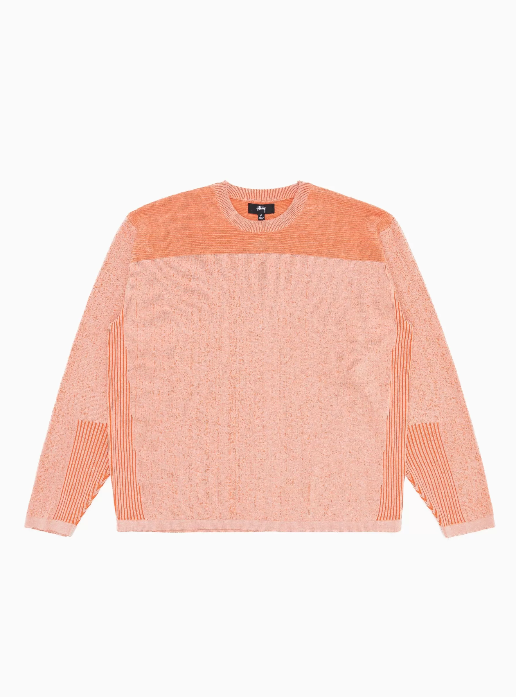 Engineered Panel Sweater Orange