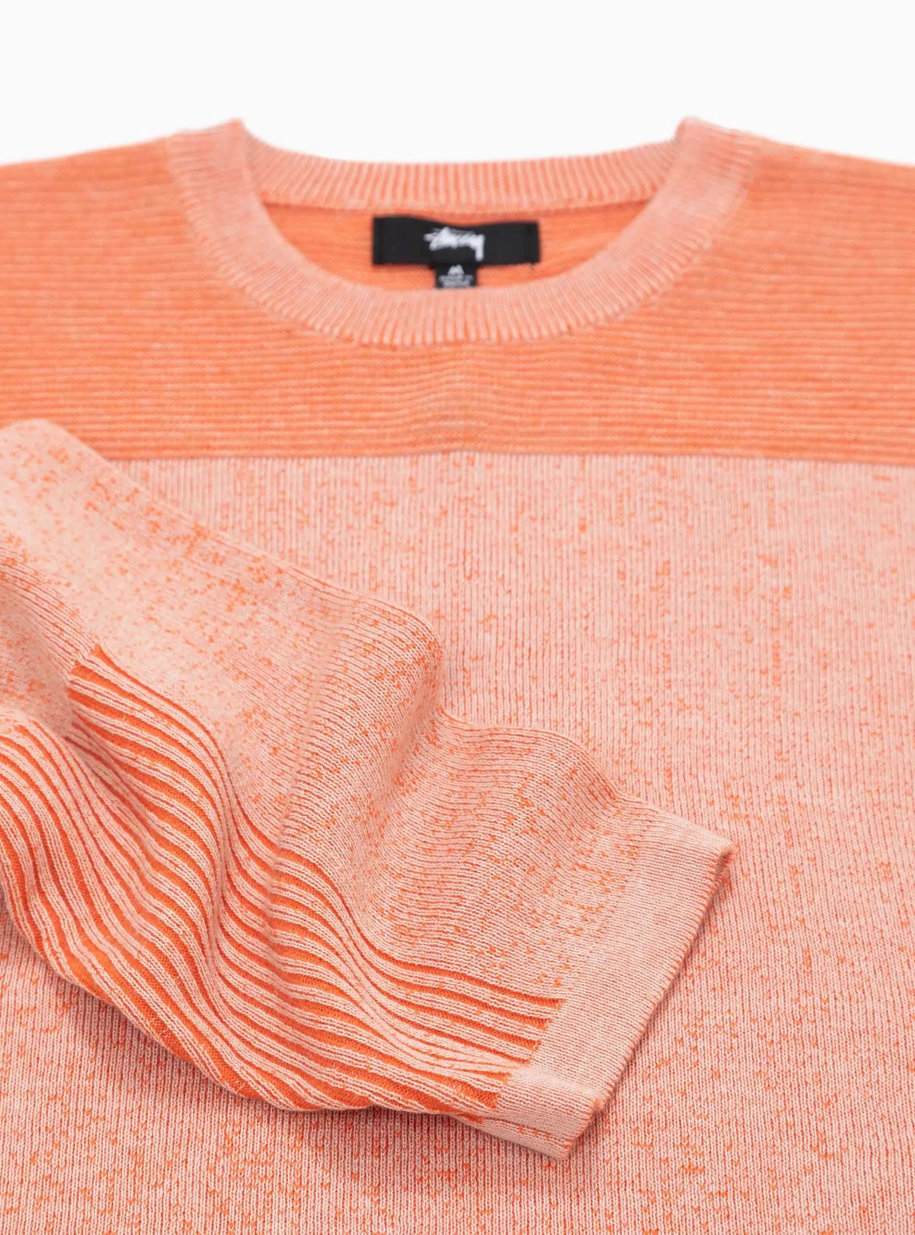 Engineered Panel Sweater Orange