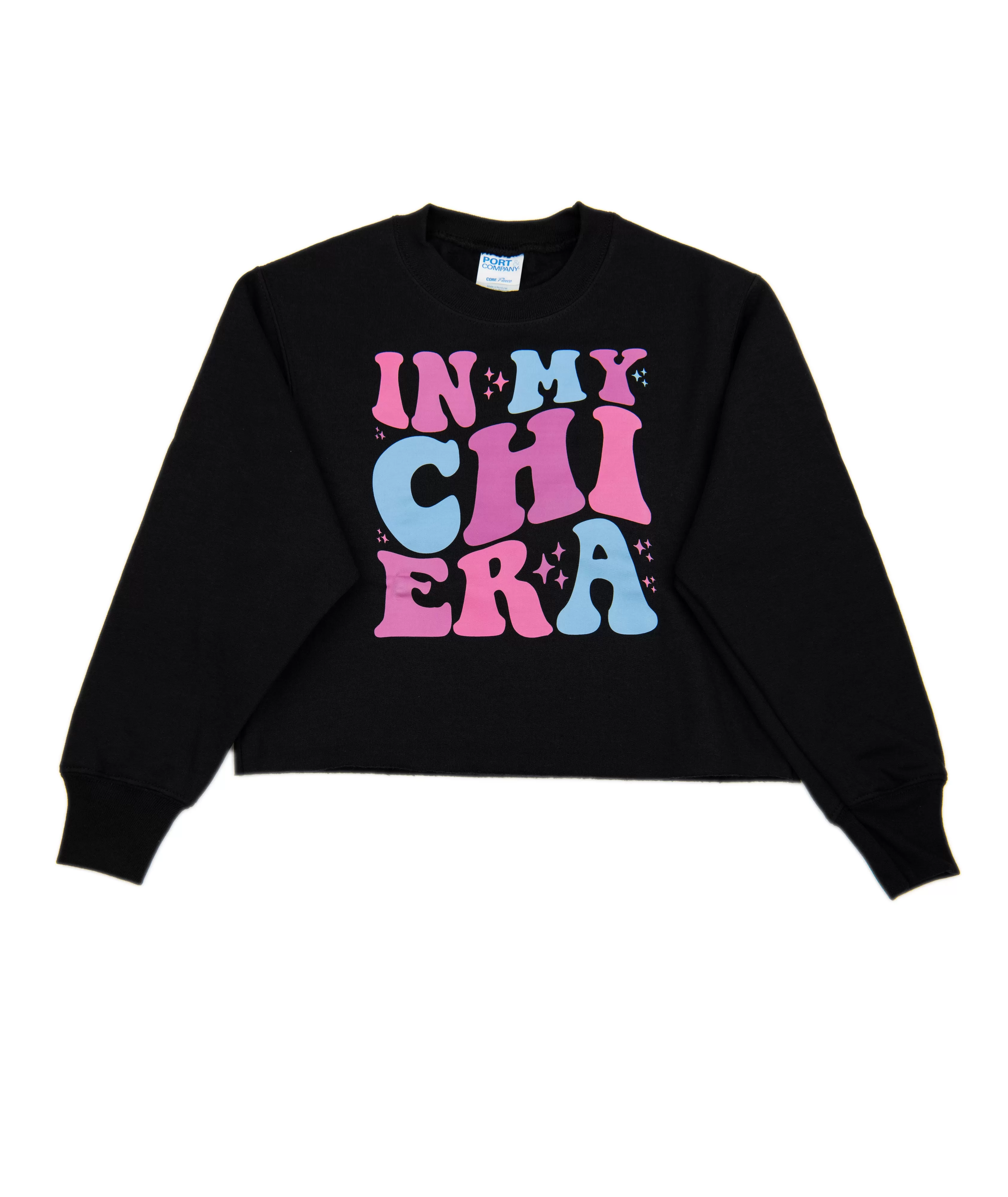 Era Black Cropped Camp Sweatshirt