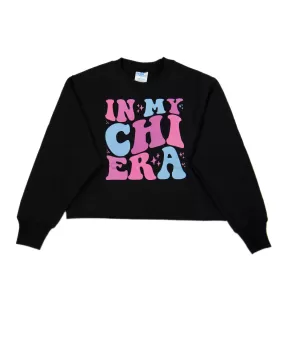 Era Black Cropped Camp Sweatshirt