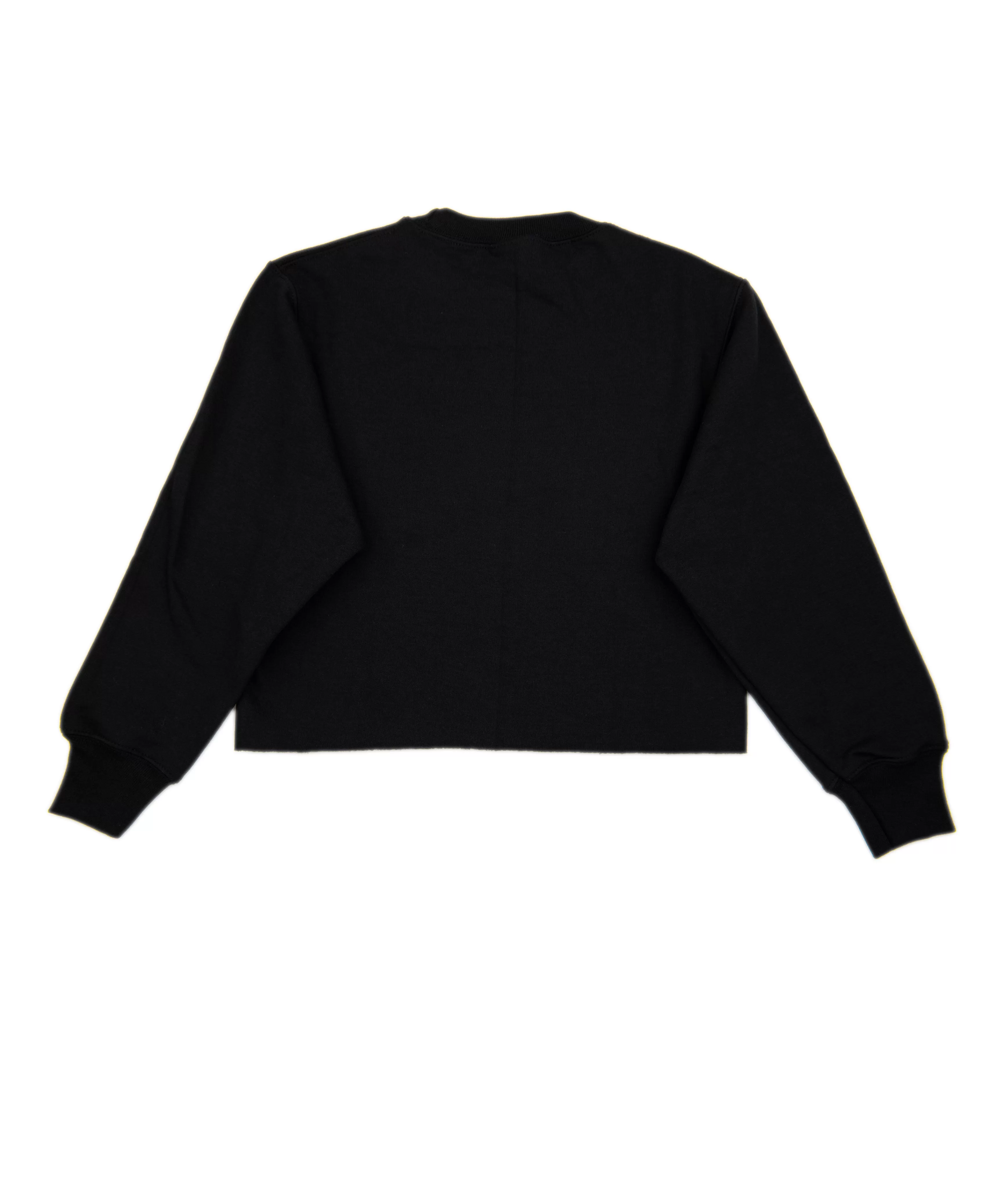 Era Black Cropped Camp Sweatshirt