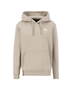 Felpa Uomo Alpha Industries Basic Logo Sabbia