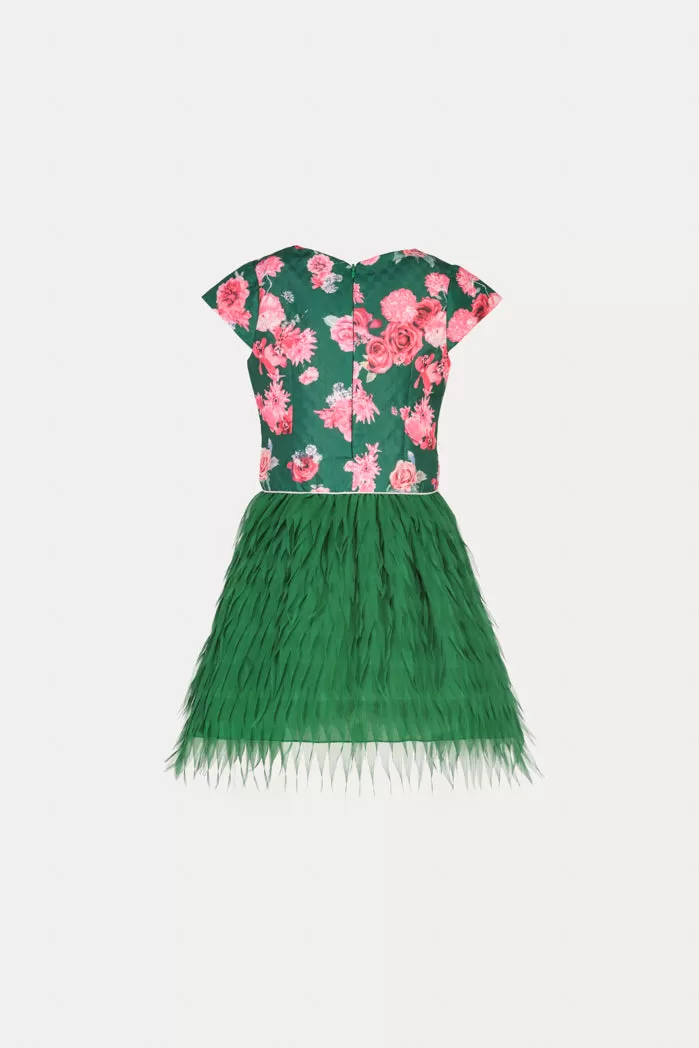 Floral Fringe Dress