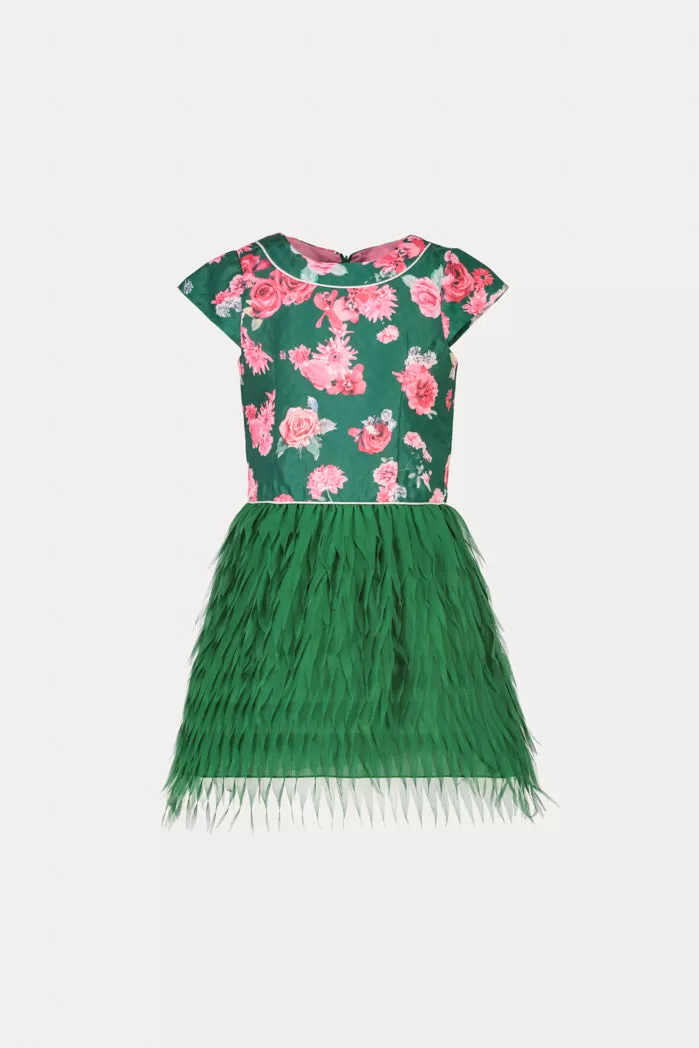 Floral Fringe Dress