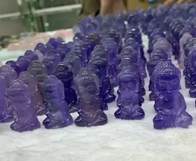 Fluorite gemstone Crystal Baby Buddha