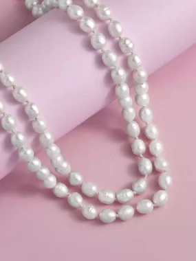 Fresh Water 22 Inches Pearl Necklace