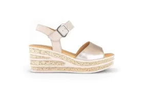 GABOR METALLIC WEDGE SANDAL 44.651.62