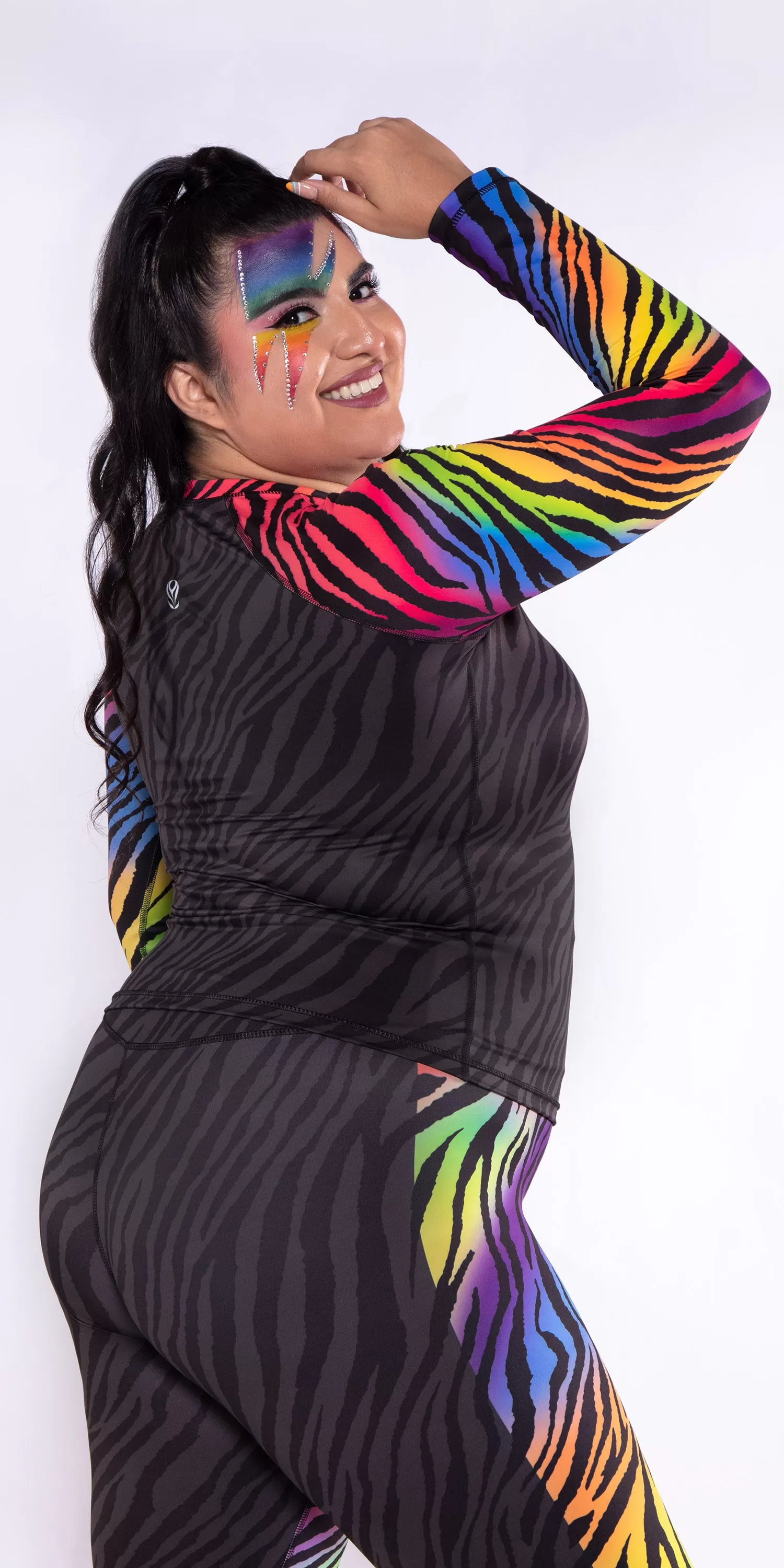 Glamrock Zebra - Long-Sleeve Rashguard