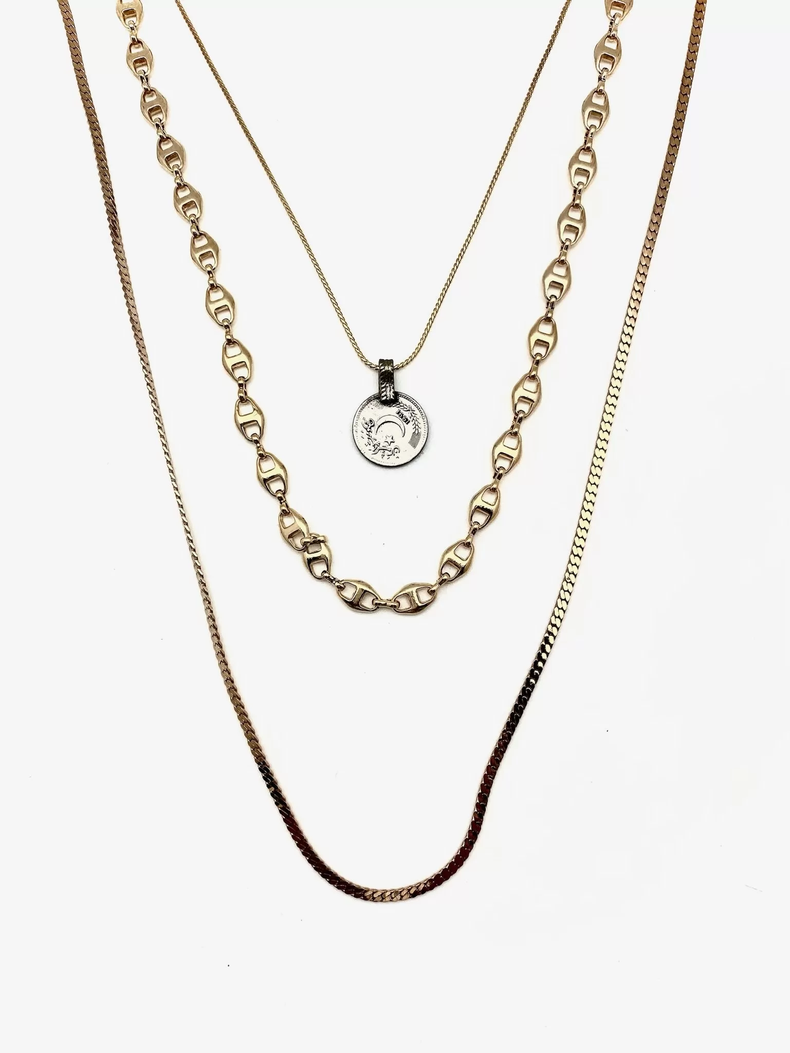 Gold Layers Essential Necklace Set