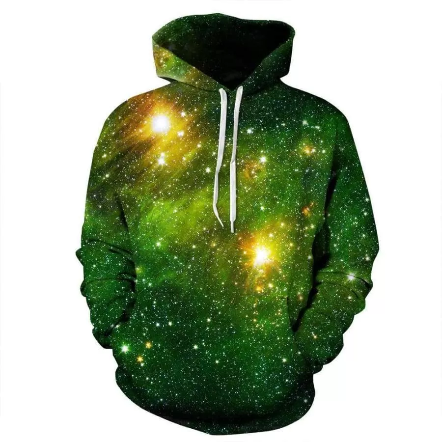 Green Galaxy - Overprint Hoody