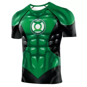 Green Lantern Compression 'War of the Lanterns' Short Sleeve Rashguard