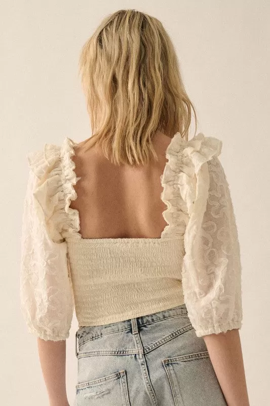 Hadley Textured Cropped Top