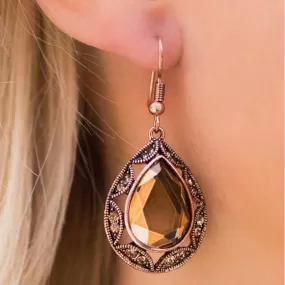 Happy Anniversary Copper Earrings